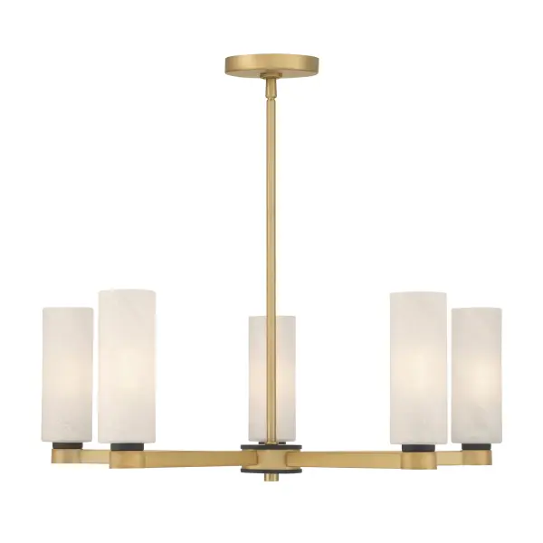 Wexmere 26" 5-Light Chandelier in Legacy Brass - Image 9