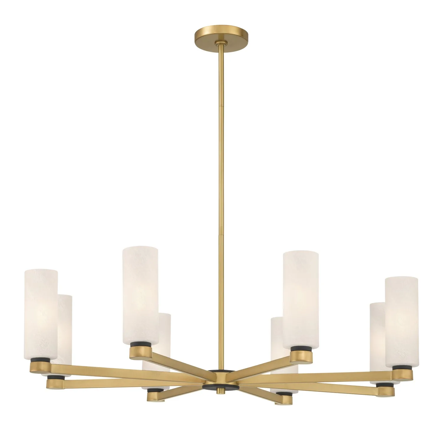 Wexmere Eight Light Chandelier in Legacy Brass