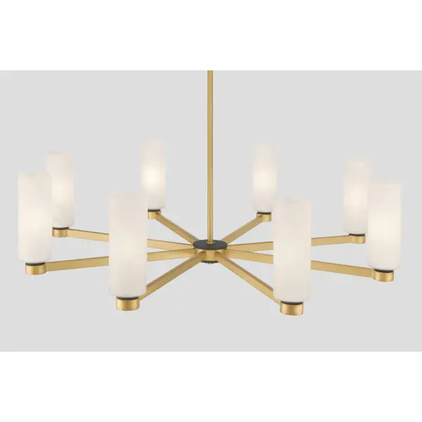 Wexmere 35" 8-Light Chandelier in Legacy Brass - Image 6