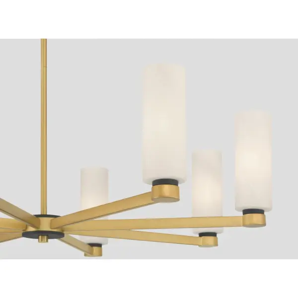 Wexmere 35" 8-Light Chandelier in Legacy Brass - Image 7