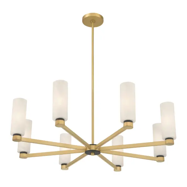 Wexmere 35" 8-Light Chandelier in Legacy Brass - Image 8