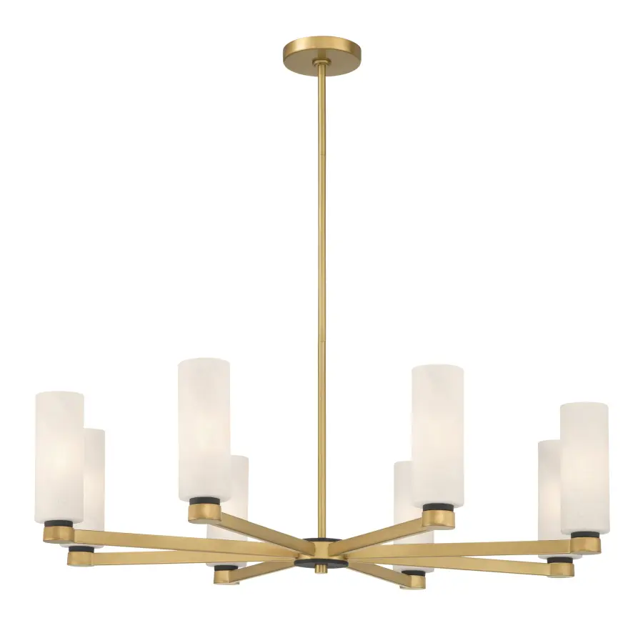 Wexmere 35" 8-Light Chandelier in Legacy Brass - Image 9