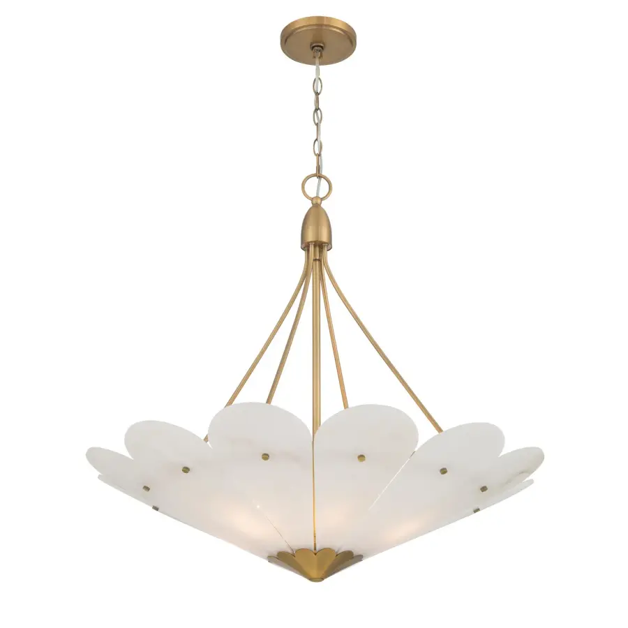 Althira 6-Light Linear Pendant in Legacy Brass - Image 1
