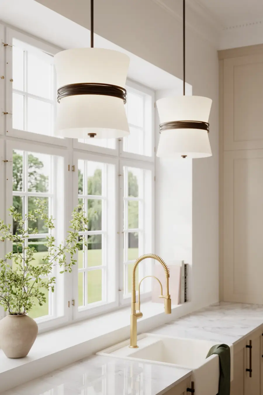 Dalvor 14" 3-Light Pendant in Dark Bronze - Image 2