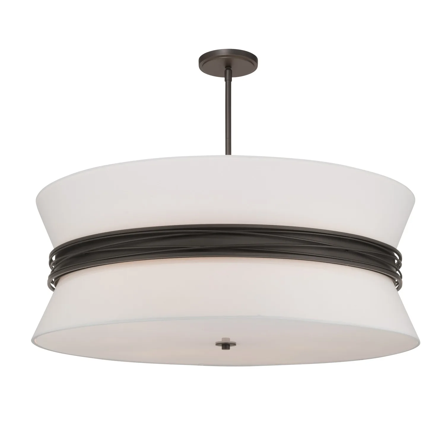 Dalvor Six Light Pendant in Dark Bronze