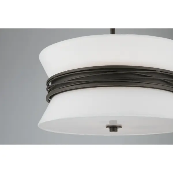 Dalvor 15" 3-Light Semi-Flush Mount in Dark Bronze - Image 5