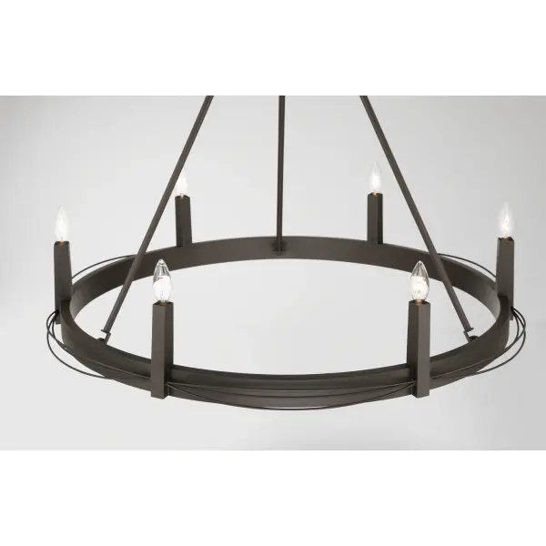Dalvor 36" 6-Light Pendant in Dark Bronze - Image 6