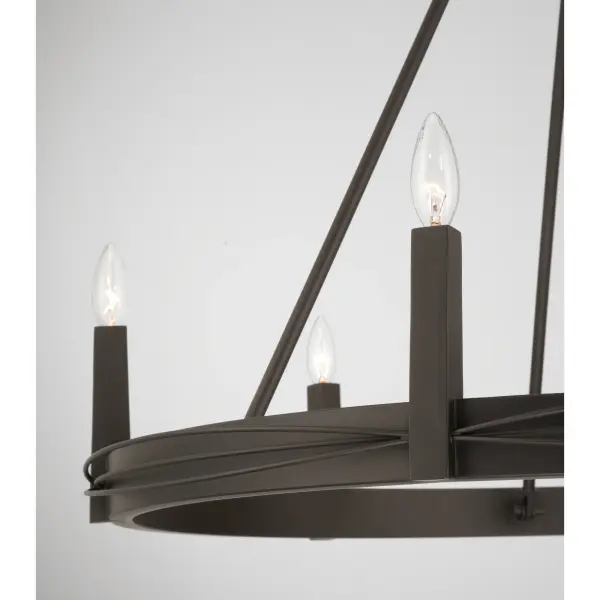 Dalvor 36" 6-Light Pendant in Dark Bronze - Image 7