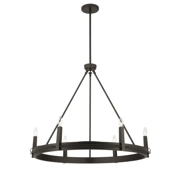 Dalvor 36" 6-Light Pendant in Dark Bronze - Image 9