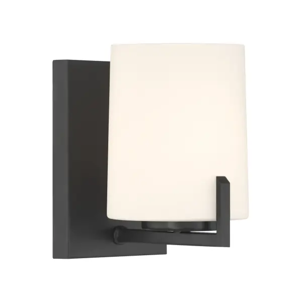 Mirelle 7.5" 1-Light Bath Sconce in Dark Matte Black - Image 4