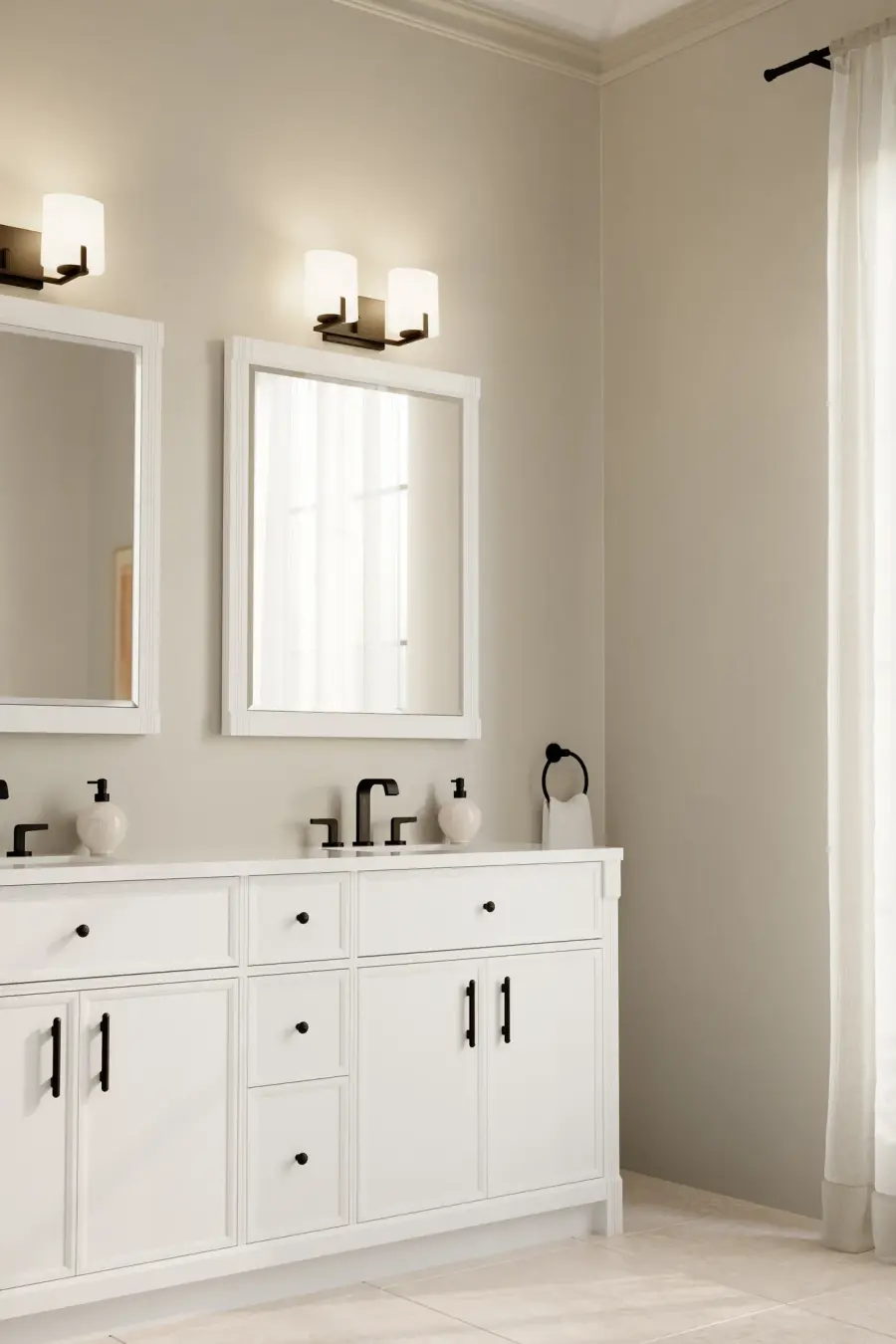 Mirelle 16" 2-Light Vanity in Dark Matte Black - Image 4
