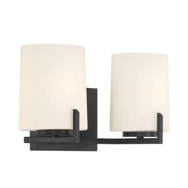 Mirelle 16" 2-Light Vanity in Dark Matte Black - Image 7