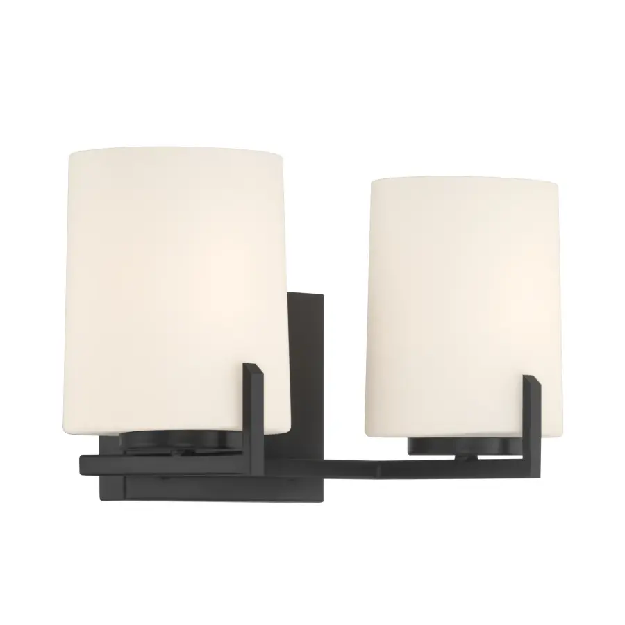 Mirelle 16" 2-Light Vanity in Dark Matte Black - Image 7