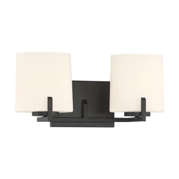 Mirelle 16" 2-Light Vanity in Dark Matte Black - Image 8