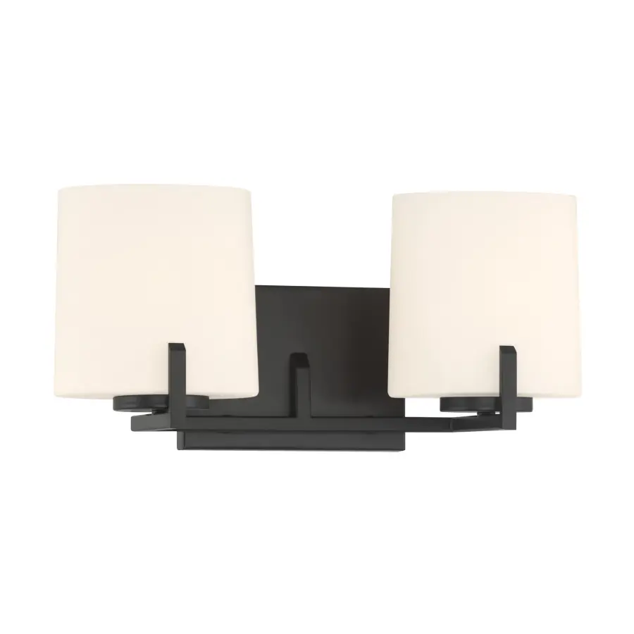 Mirelle 16" 2-Light Vanity in Dark Matte Black - Image 8