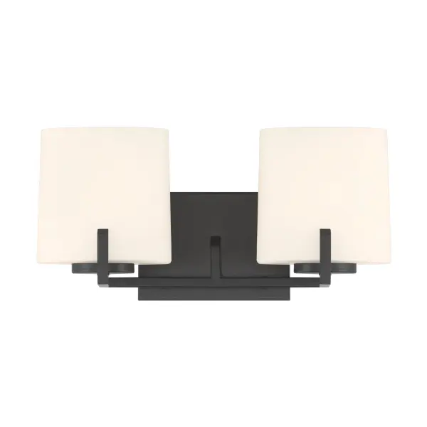 Mirelle 16" 2-Light Vanity in Dark Matte Black - Image 9
