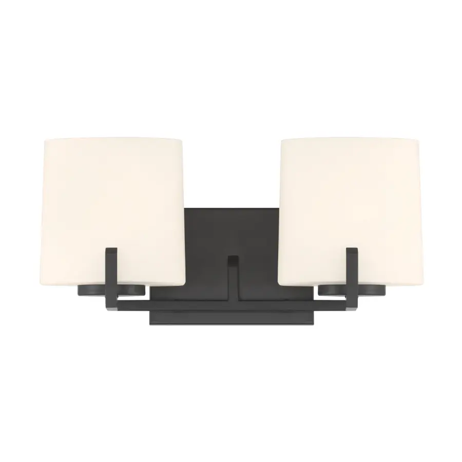 Mirelle 16" 2-Light Vanity in Dark Matte Black - Image 9