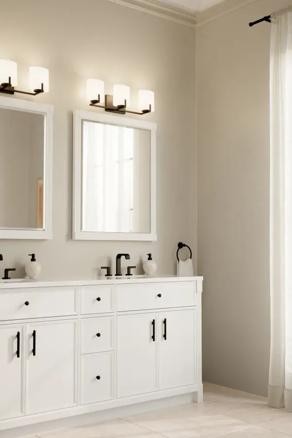 Mirelle 25" 3-Light Vanity in Dark Matte Black - Image 4