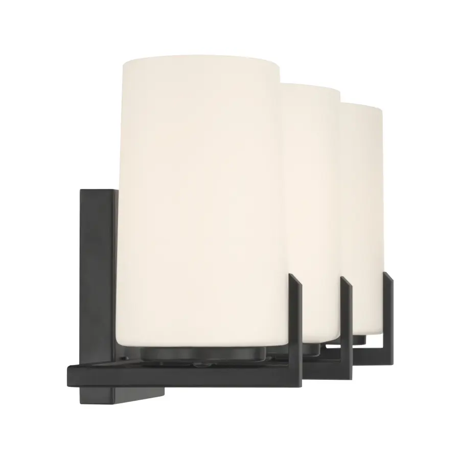 Mirelle 25" 3-Light Vanity in Dark Matte Black - Image 6