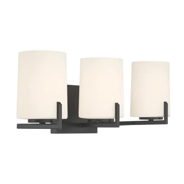 Mirelle 25" 3-Light Vanity in Dark Matte Black - Image 7