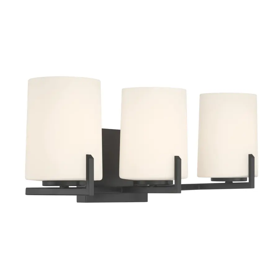 Mirelle 25" 3-Light Vanity in Dark Matte Black - Image 7
