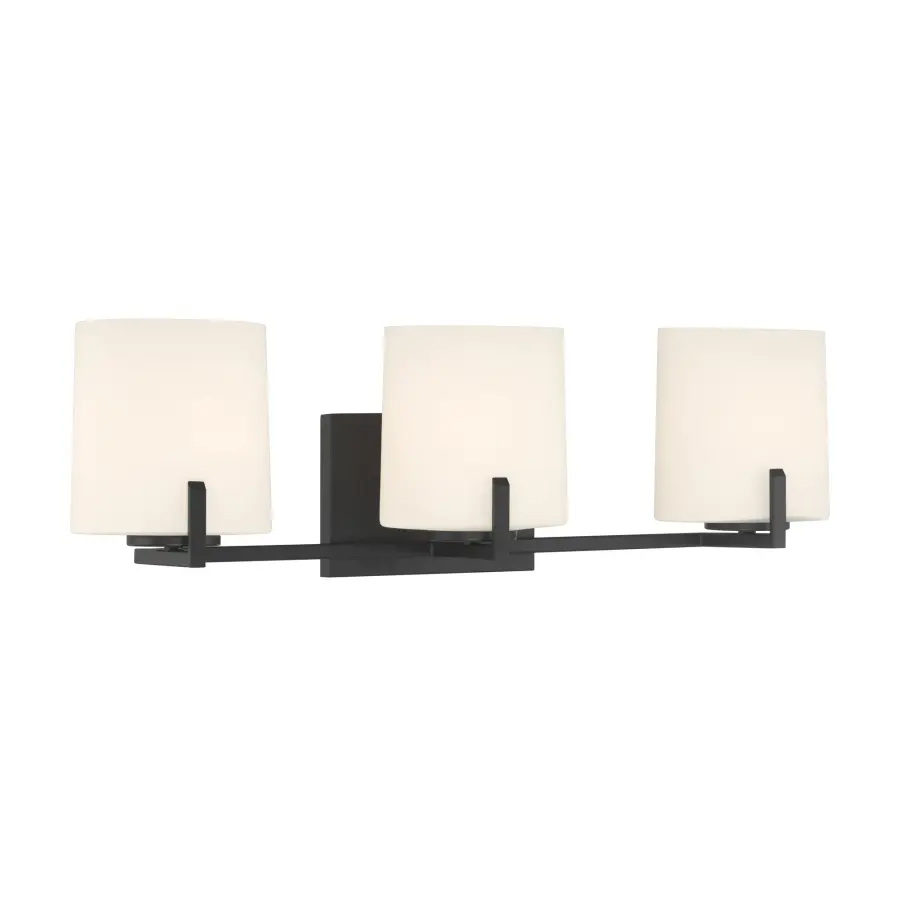 Mirelle 25" 3-Light Vanity in Dark Matte Black - Image 8