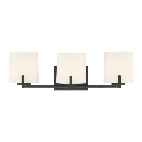 Mirelle 25" 3-Light Vanity in Dark Matte Black - Image 9