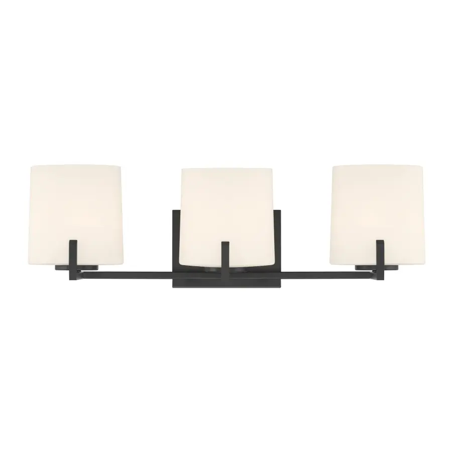Mirelle 25" 3-Light Vanity in Dark Matte Black - Image 9