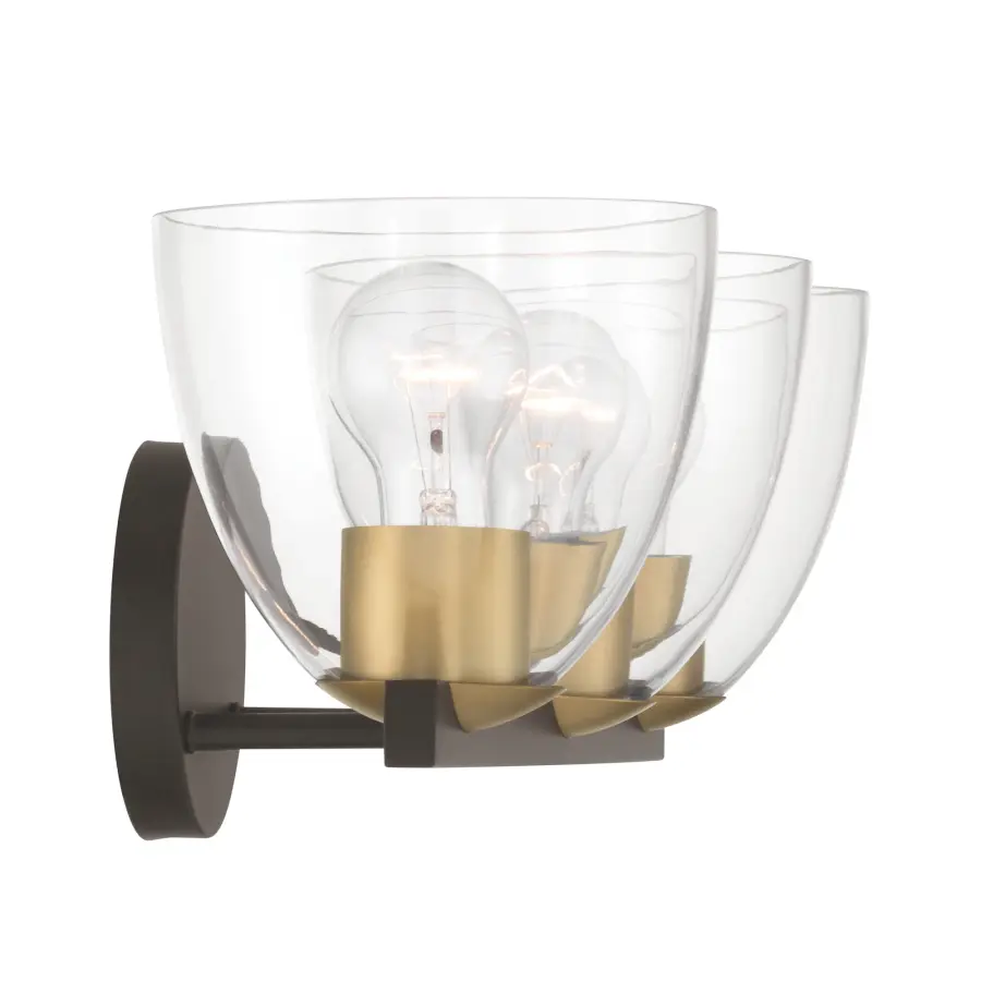 Noellea 3-Light Vanity in Dark Bronze and Legacy Brass - Image 6