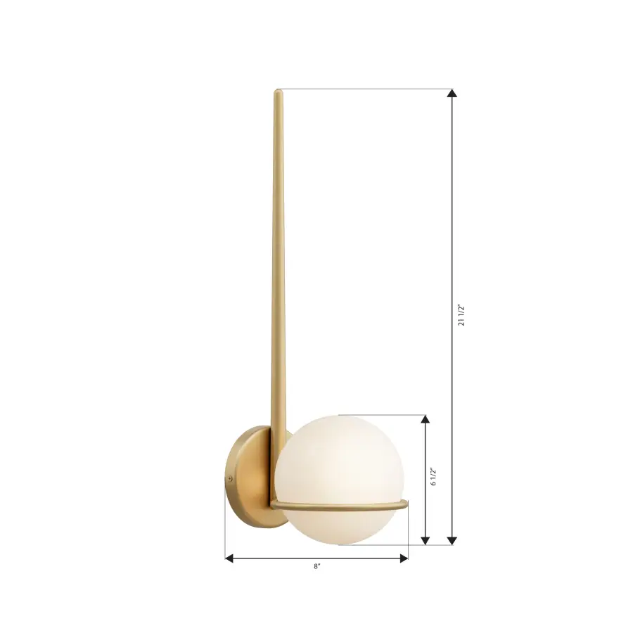 Orstyn 22.25" High 1-Light Wall Sconce - Image 2