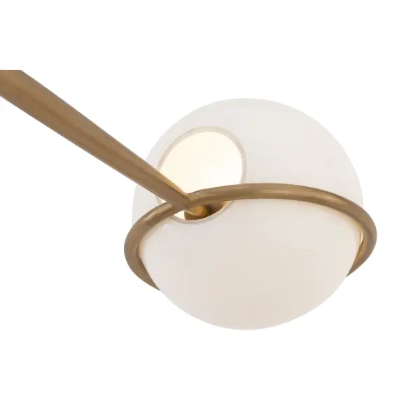 Orstyn 48" 4-Light Linear Chandelier in Legacy Brass - Image 5