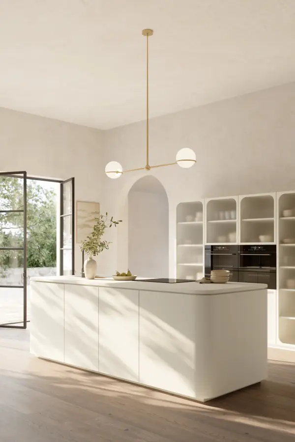 Orstyn 52" 2-Light Linear Chandelier in Legacy Brass - Image 3