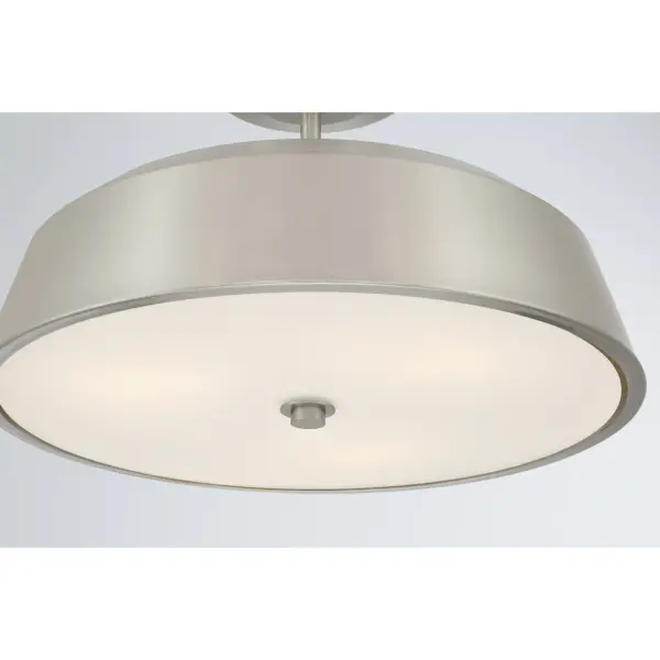 Trellwyn 15" 3-Light Semi-Flush Mount in Brushed Nickel - Image 6