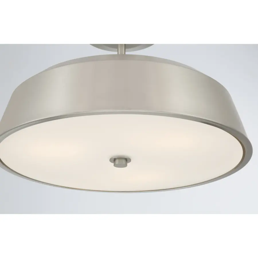 Trellwyn 15" 3-Light Semi-Flush Mount in Brushed Nickel - Image 6