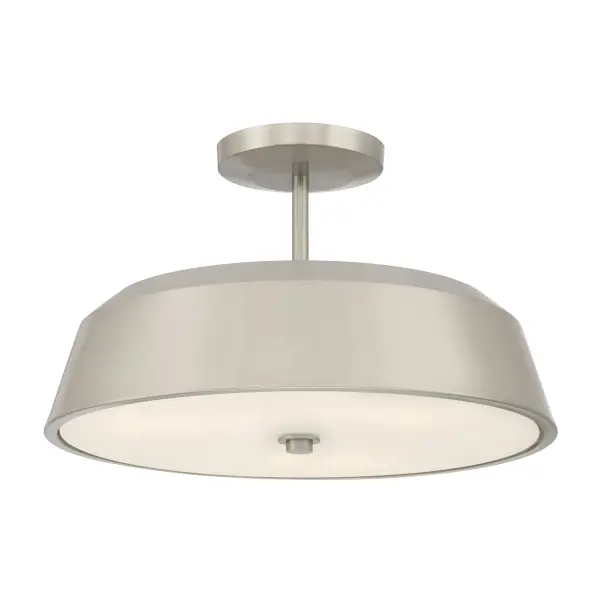 Trellwyn 15" 3-Light Semi-Flush Mount in Brushed Nickel - Image 8