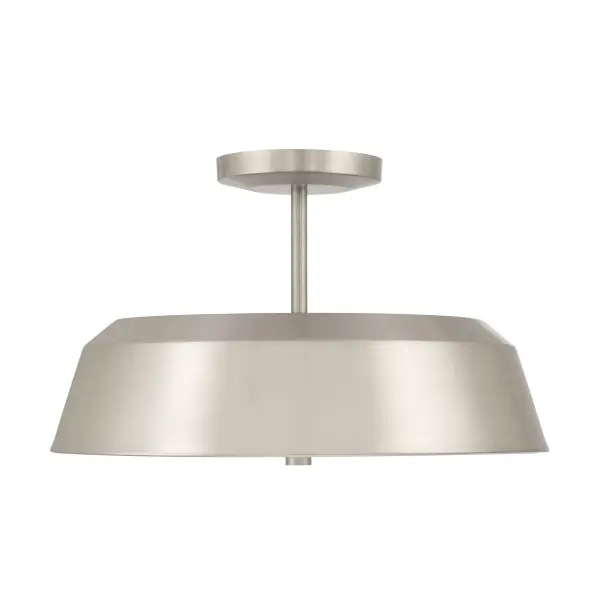 Trellwyn 15" 3-Light Semi-Flush Mount in Brushed Nickel - Image 9
