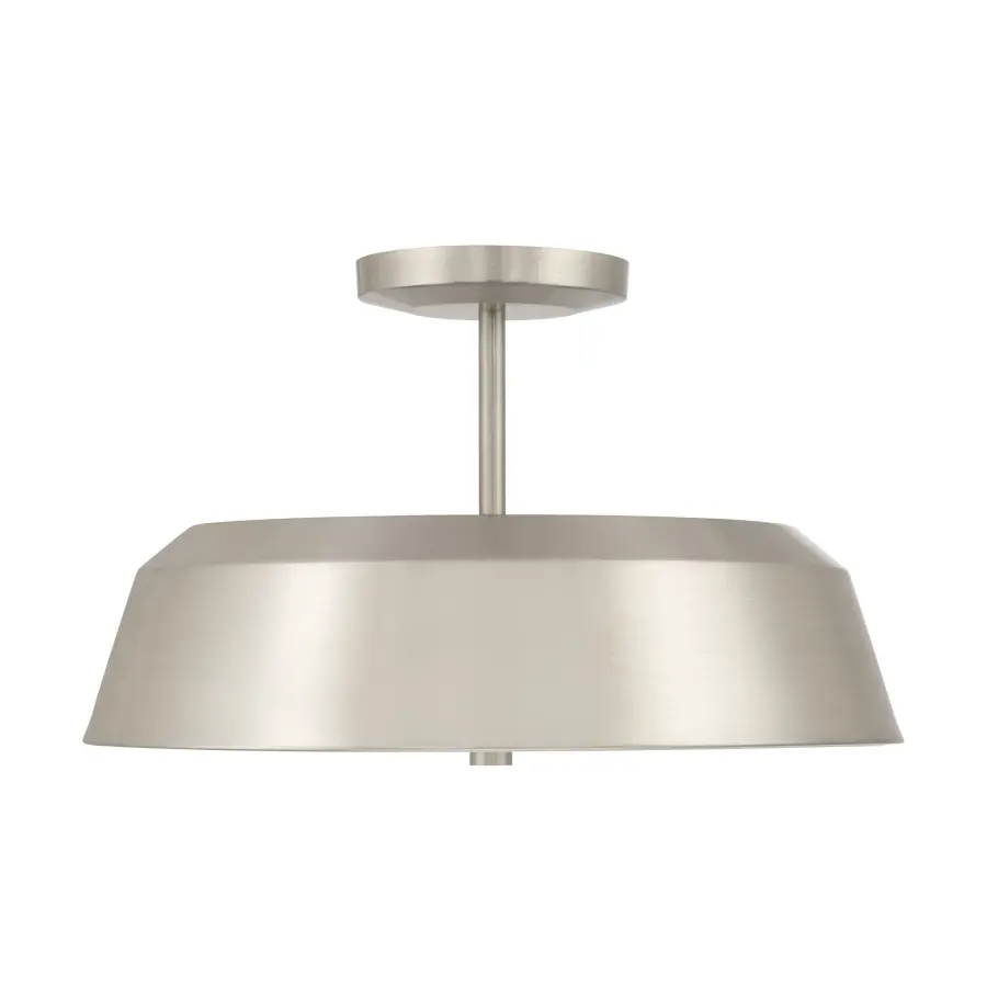 Trellwyn 15" 3-Light Semi-Flush Mount in Brushed Nickel - Image 9