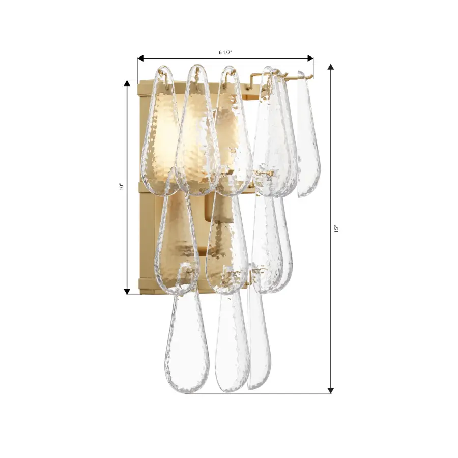 Vionne 15" High 2-Light Wall Sconce in Legacy Brass - Image 4
