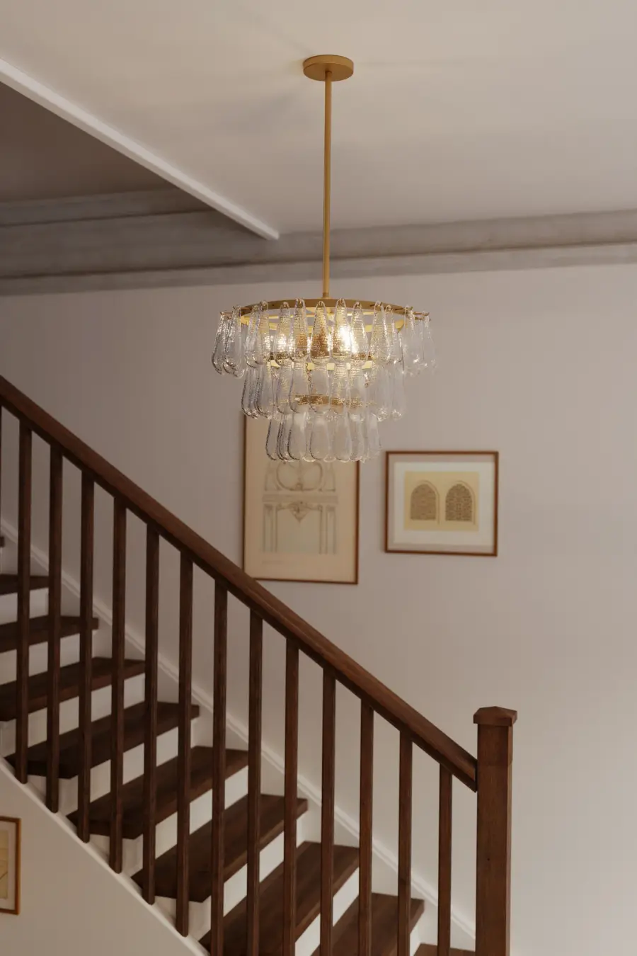 Vionne 21.5" 5-Light Semi-Flush Mount in Legacy Brass - Image 2