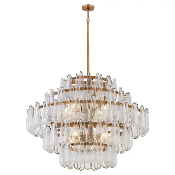 Vionne 32.25" 8-Light Pendant in Legacy Brass - Image 1