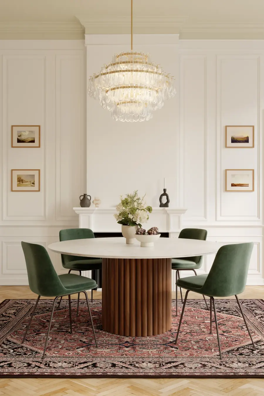 Vionne 32.25" 8-Light Pendant in Legacy Brass - Image 3