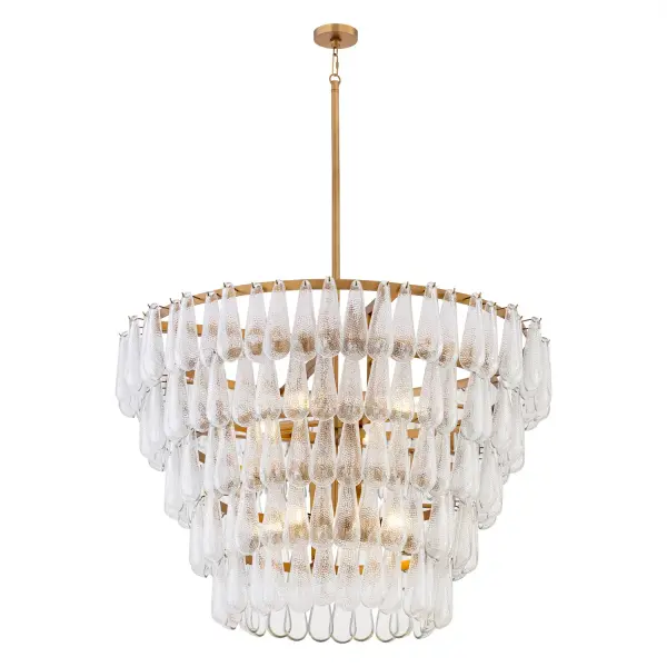 Vionne 35" 8-Light Pendant in Legacy Brass - Image 1