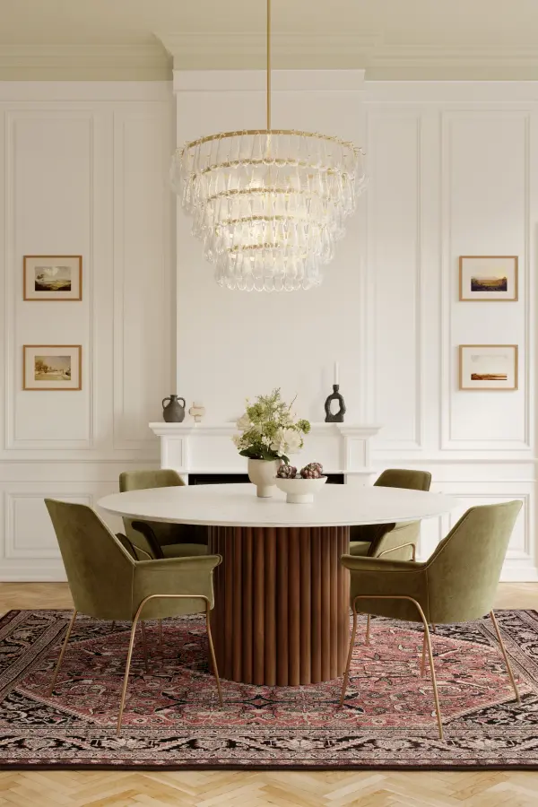 Vionne 35" 8-Light Pendant in Legacy Brass - Image 3