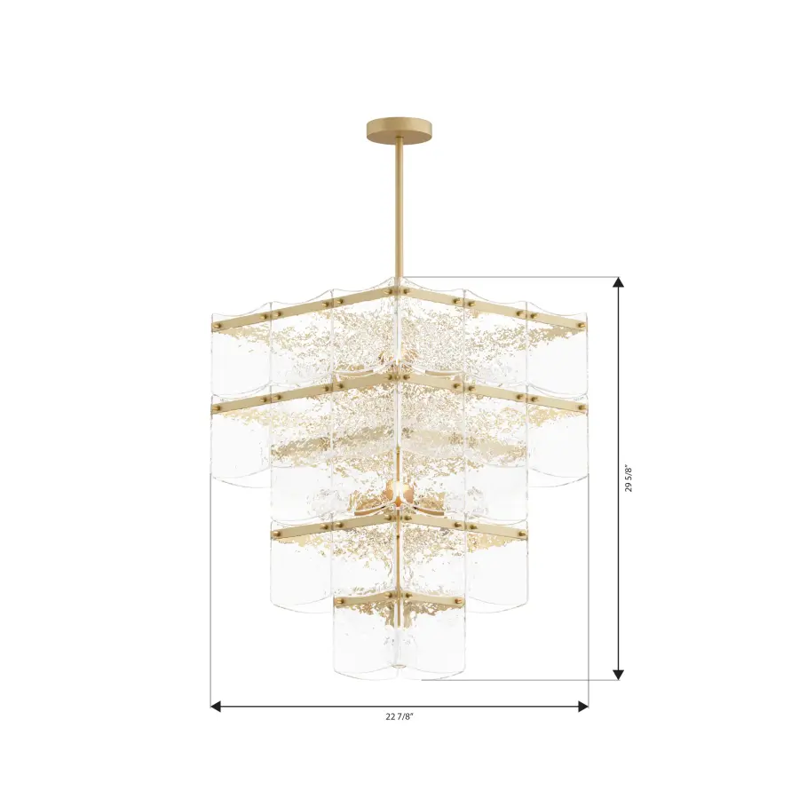 Kiori 9-Light Pendant in Legacy Brass - Image 2