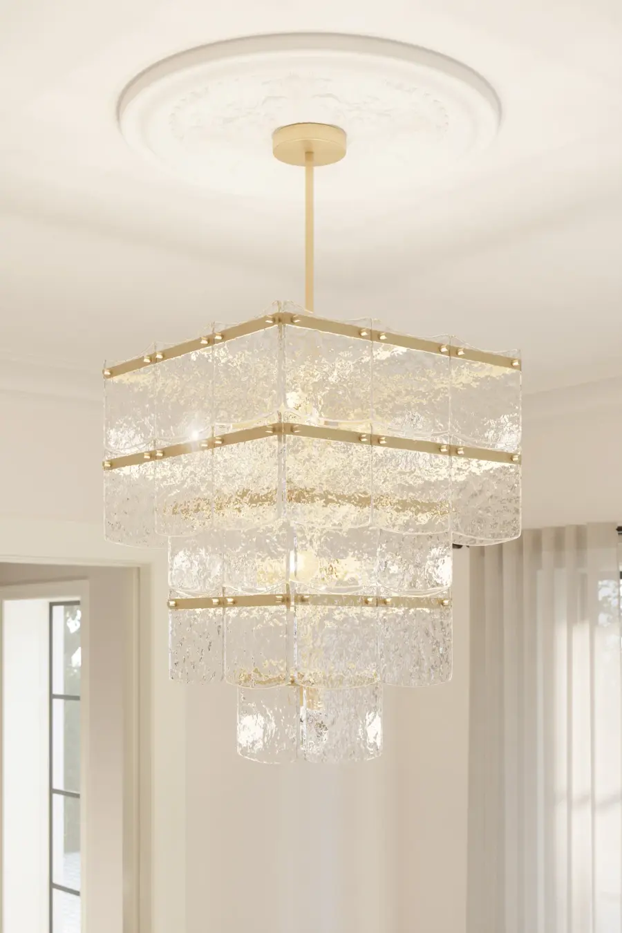 Kiori 9-Light Pendant in Legacy Brass - Image 3