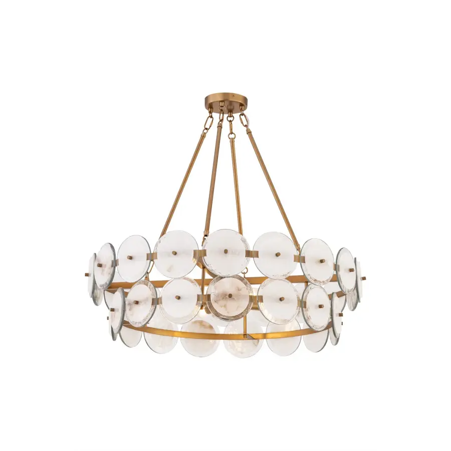 Kintrel 31.5" 4-Light Linear Pendant in Legacy Brass - Image 1