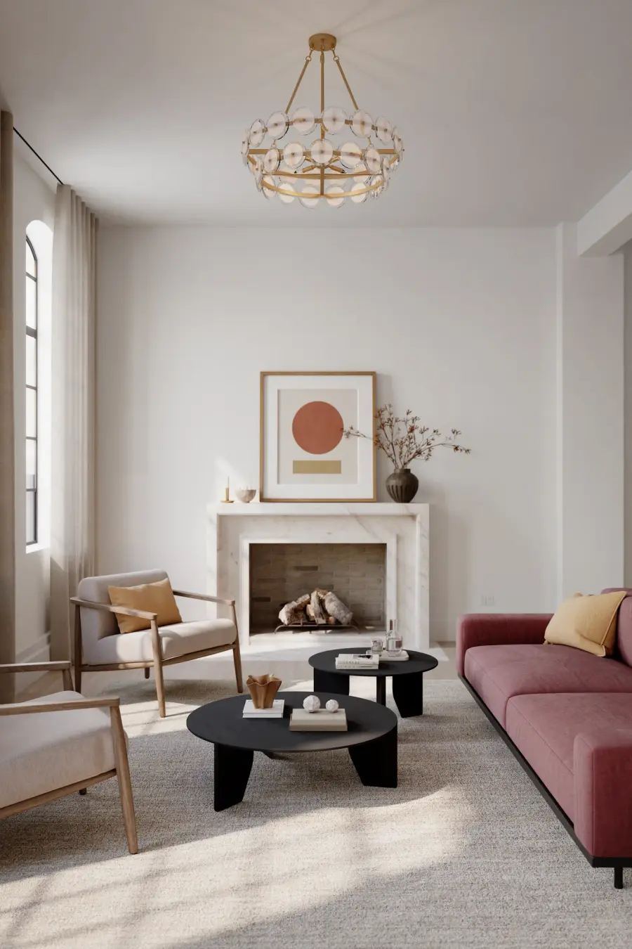 Kintrel 31.5" 4-Light Linear Pendant in Legacy Brass - Image 3