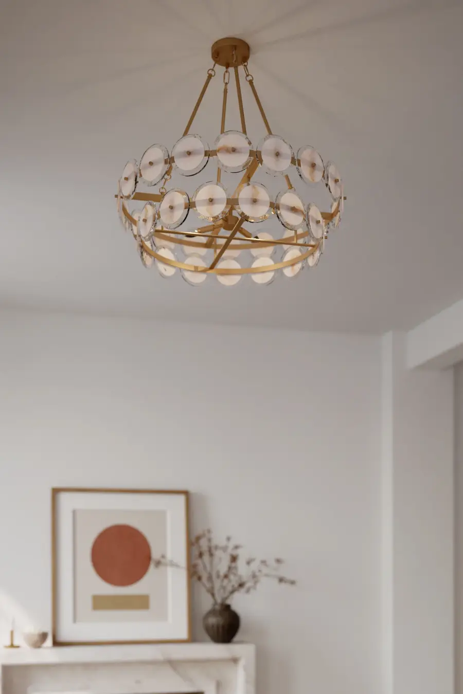 Kintrel 31.5" 4-Light Linear Pendant in Legacy Brass - Image 5
