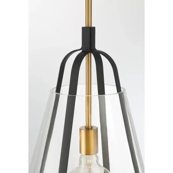 Paxos 15.5" 1-Light Pendant in Legacy Brass - Image 3