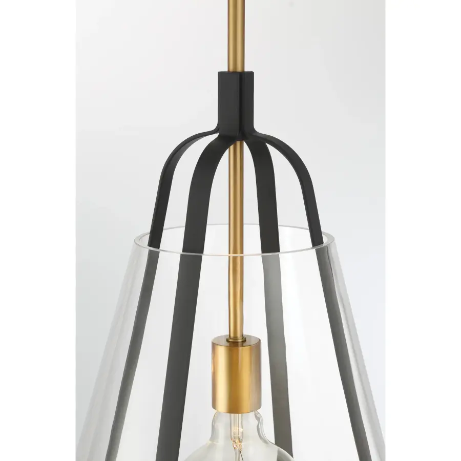 Paxos 15.5" 1-Light Pendant in Legacy Brass - Image 3